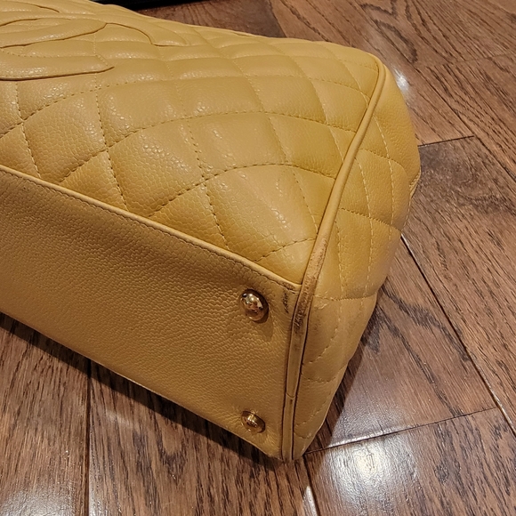 Authentic Chanel biege caviar bowling bag - Picture 5 of 7